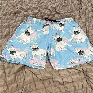 Bulldog Print Swim Shorts